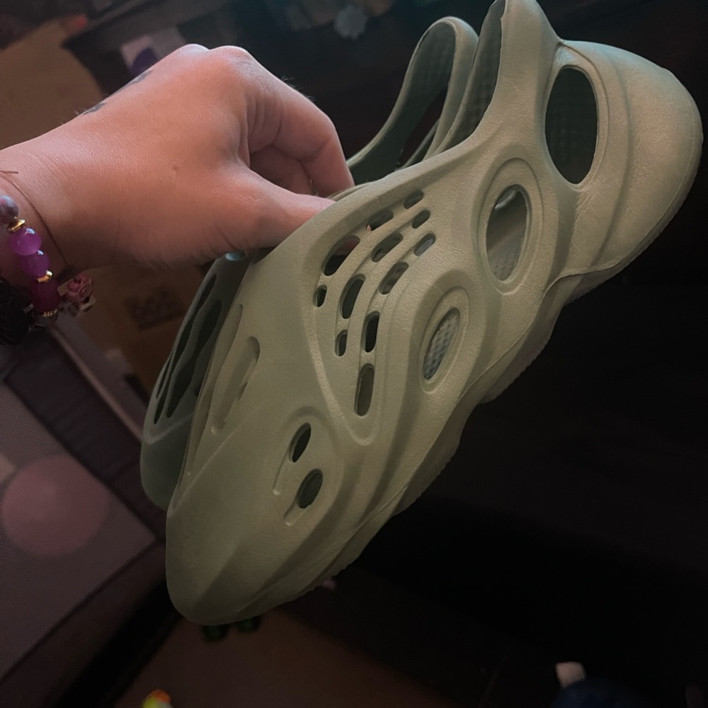 Sleek Green Foam Slip-On Shoes